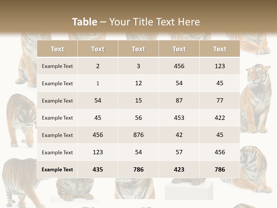 Feline Majestic Tiger PowerPoint Template