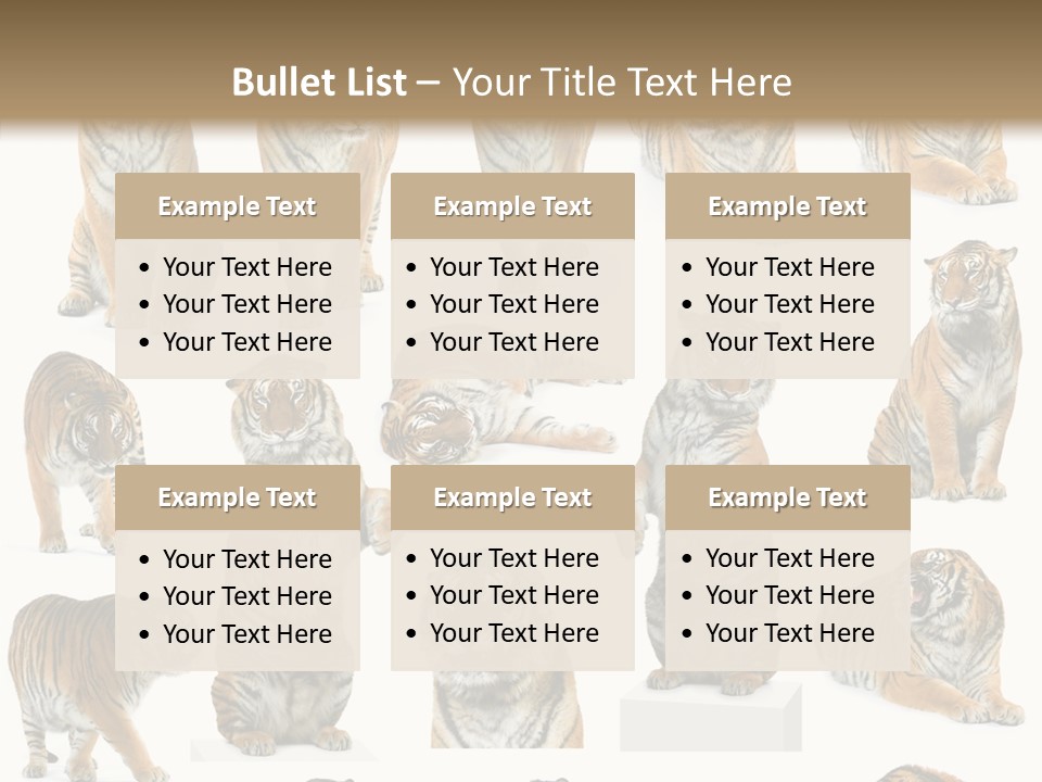 Feline Majestic Tiger PowerPoint Template