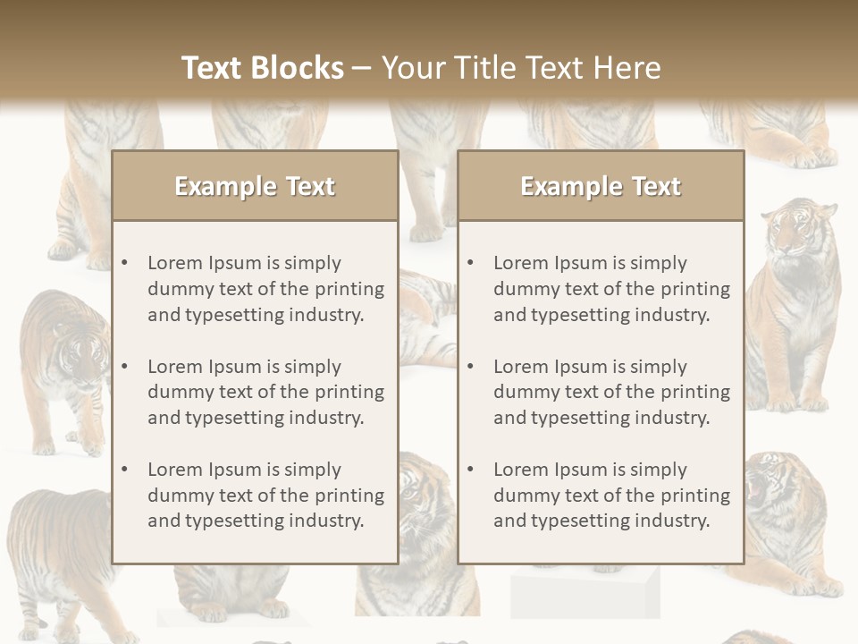 Feline Majestic Tiger PowerPoint Template