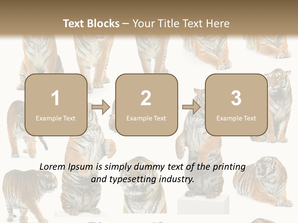 Feline Majestic Tiger PowerPoint Template