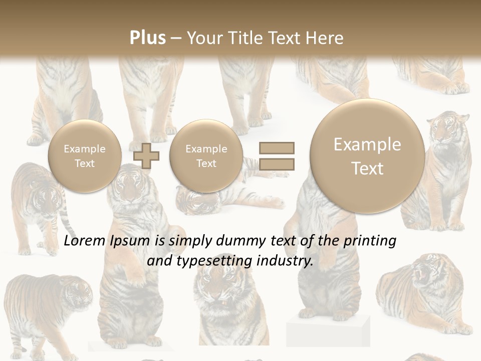 Feline Majestic Tiger PowerPoint Template