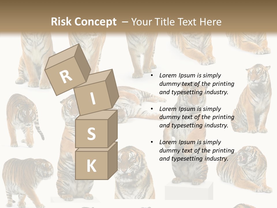 Feline Majestic Tiger PowerPoint Template