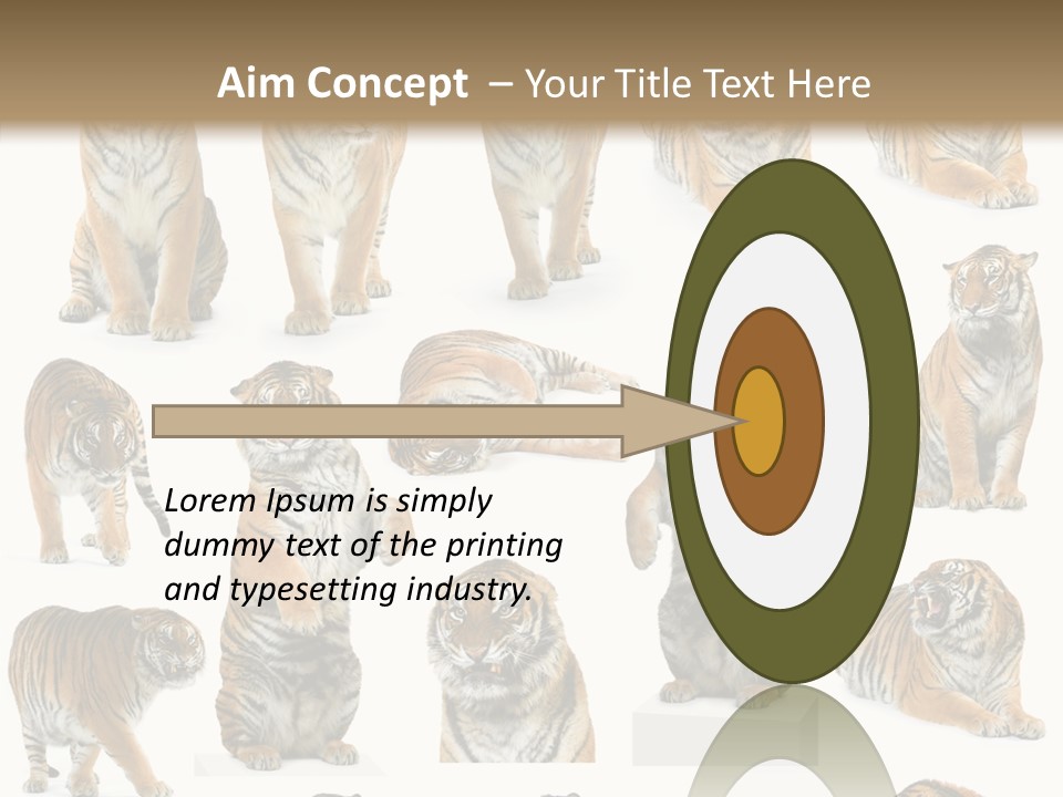 Feline Majestic Tiger PowerPoint Template