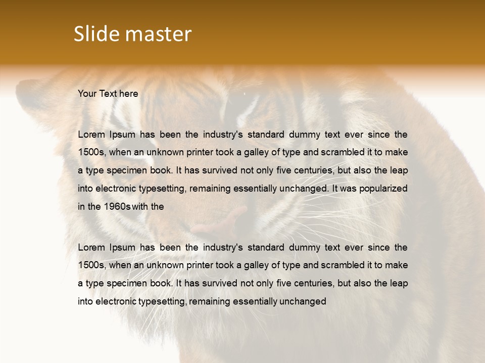 Big Shot Tiger PowerPoint Template