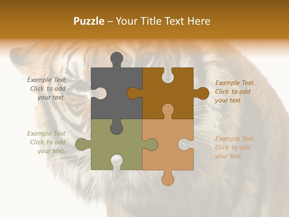 Big Shot Tiger PowerPoint Template