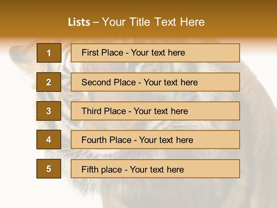 Big Shot Tiger PowerPoint Template