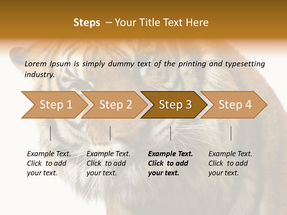 Big Shot Tiger PowerPoint Template