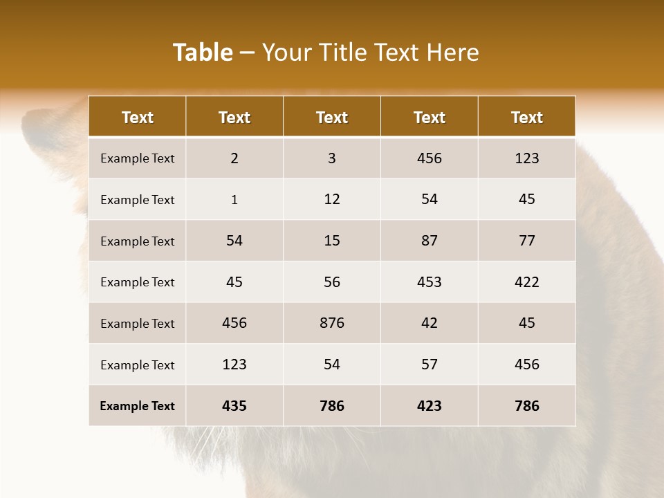 Big Shot Tiger PowerPoint Template