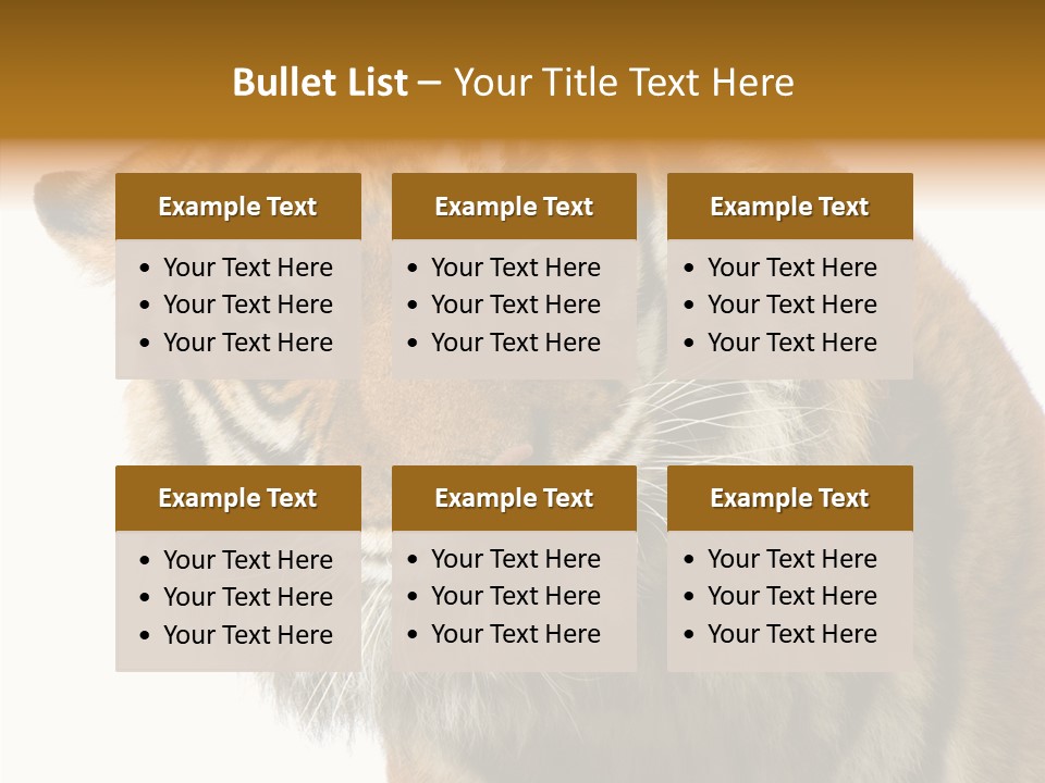 Big Shot Tiger PowerPoint Template