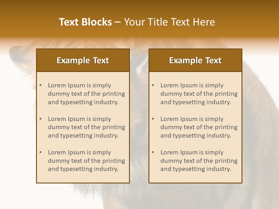 Big Shot Tiger PowerPoint Template