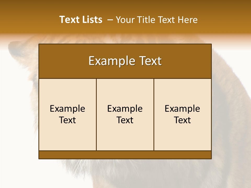 Big Shot Tiger PowerPoint Template