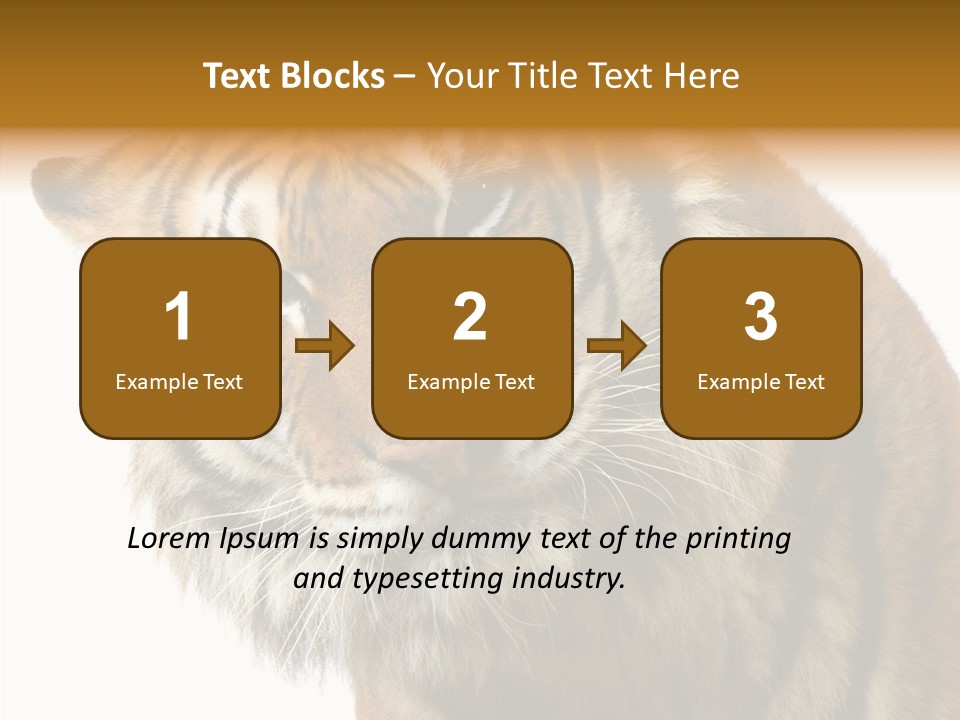 Big Shot Tiger PowerPoint Template