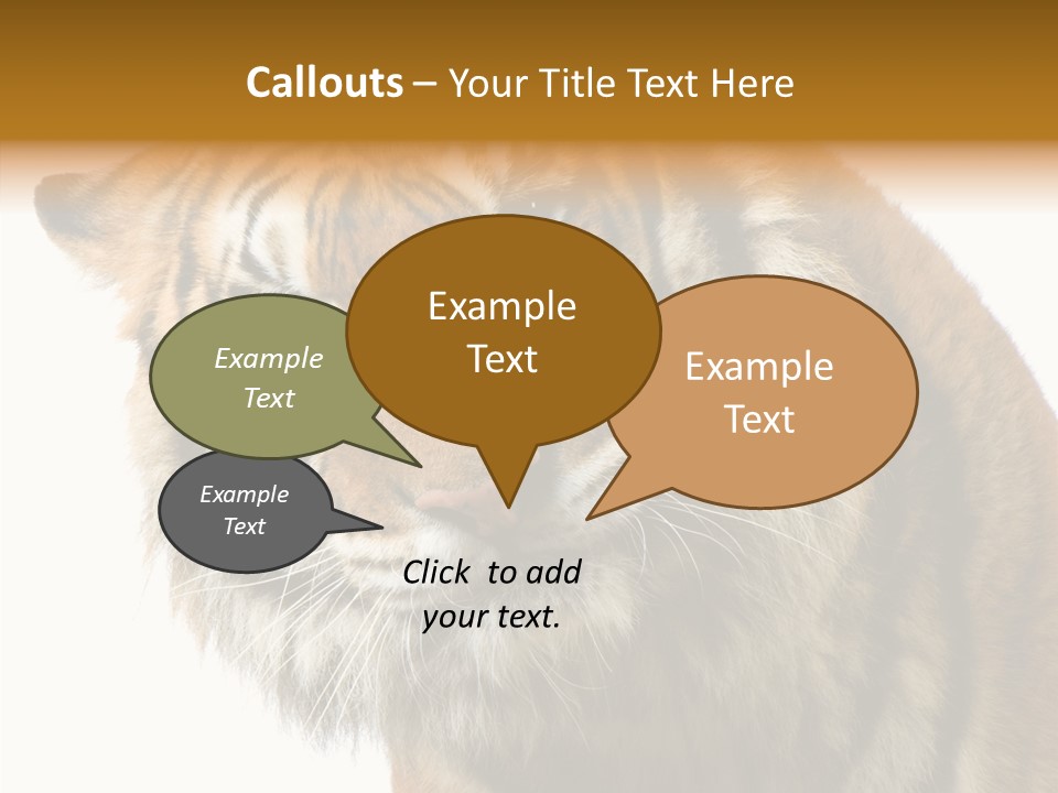 Big Shot Tiger PowerPoint Template