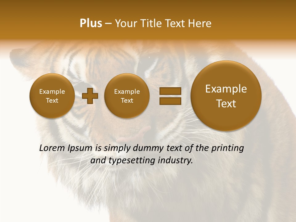 Big Shot Tiger PowerPoint Template
