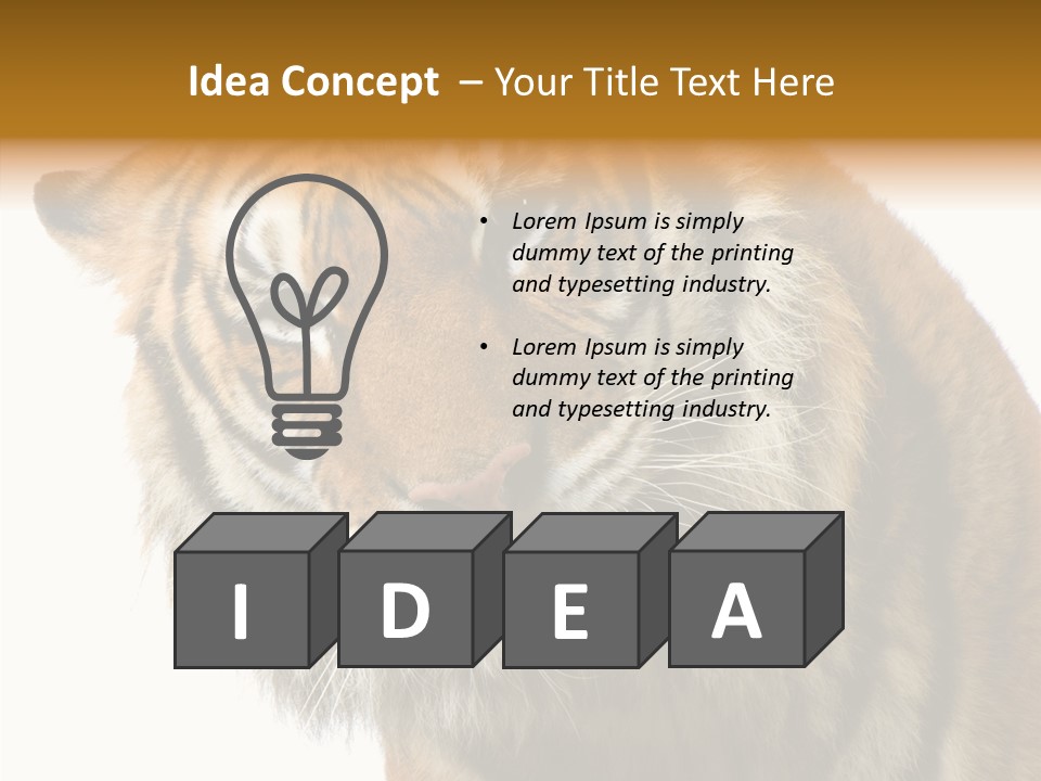 Big Shot Tiger PowerPoint Template