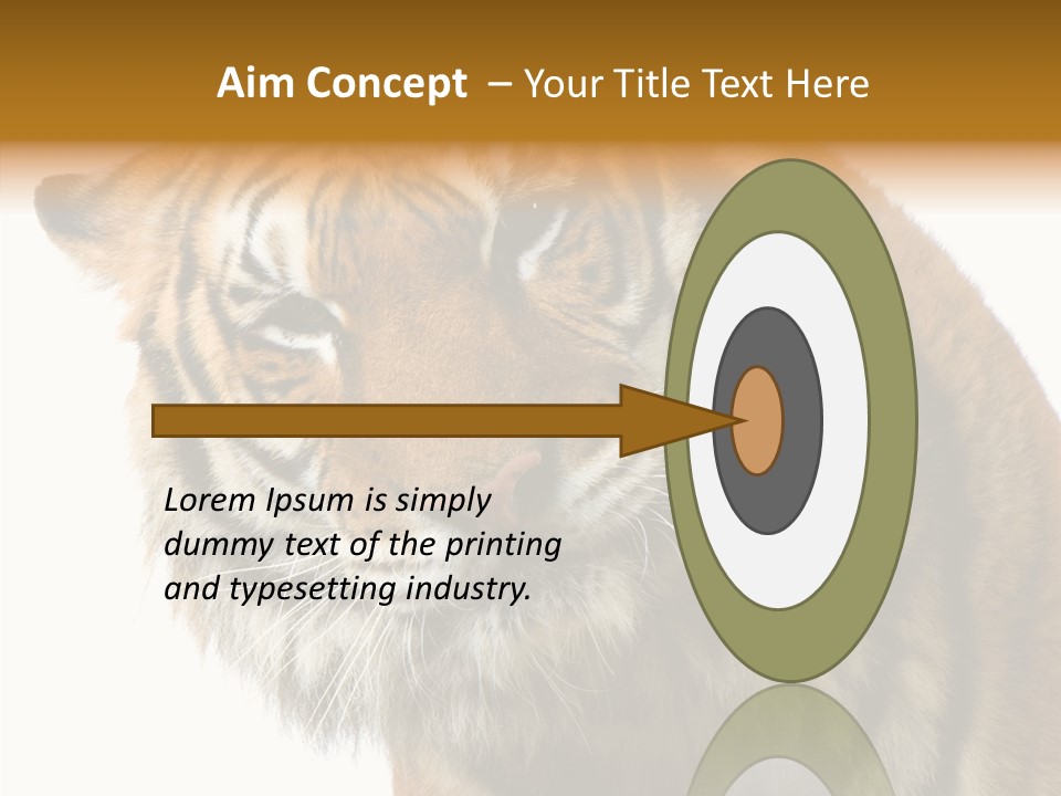 Big Shot Tiger PowerPoint Template