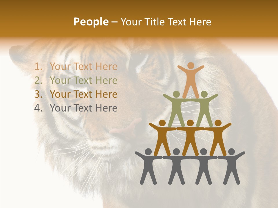 Big Shot Tiger PowerPoint Template