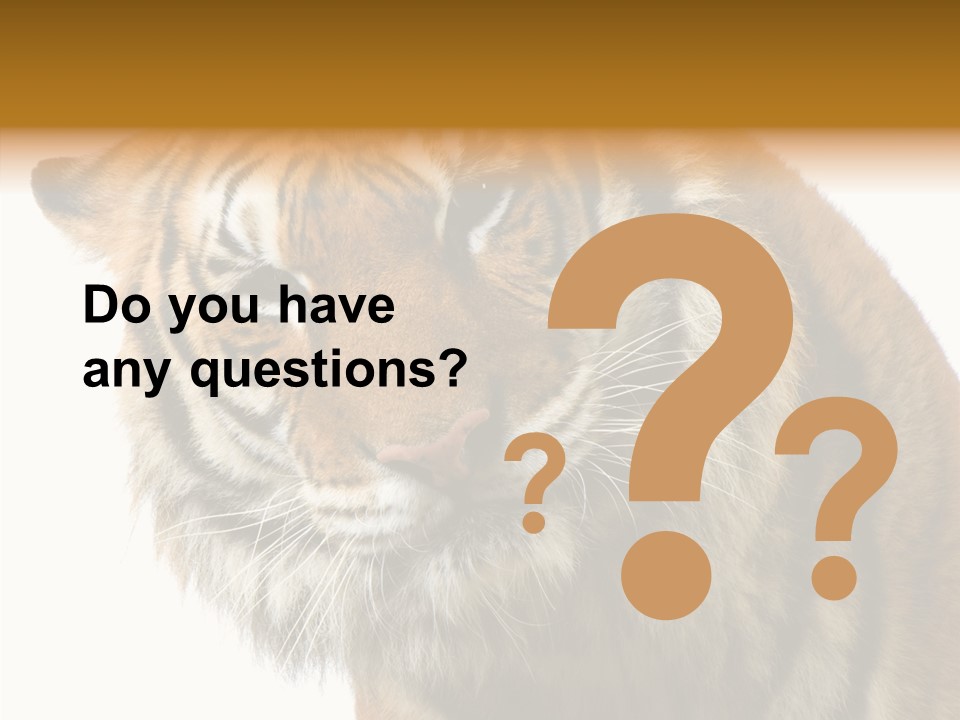 Big Shot Tiger PowerPoint Template