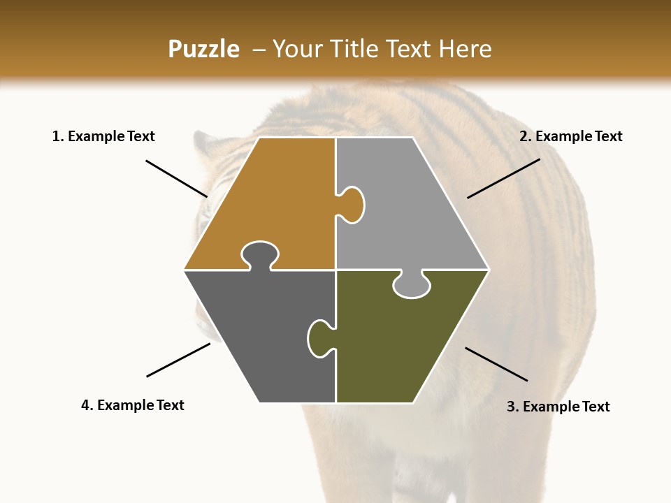 Hunter Furry Cat PowerPoint Template