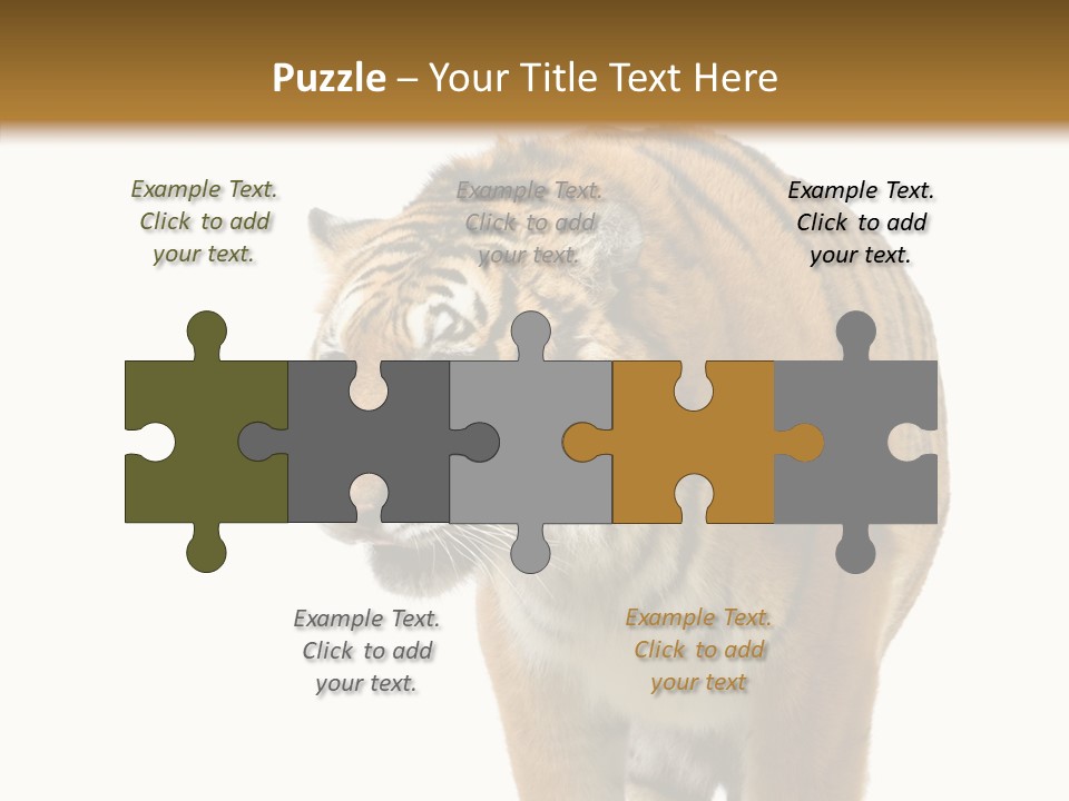 Hunter Furry Cat PowerPoint Template