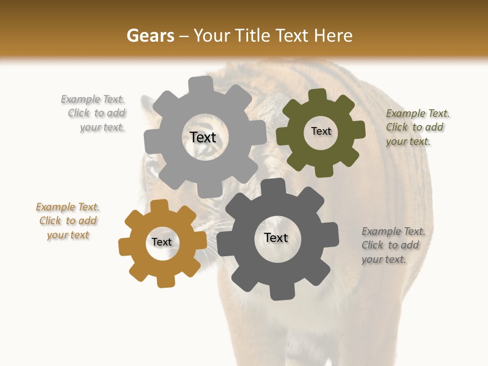 Hunter Furry Cat PowerPoint Template