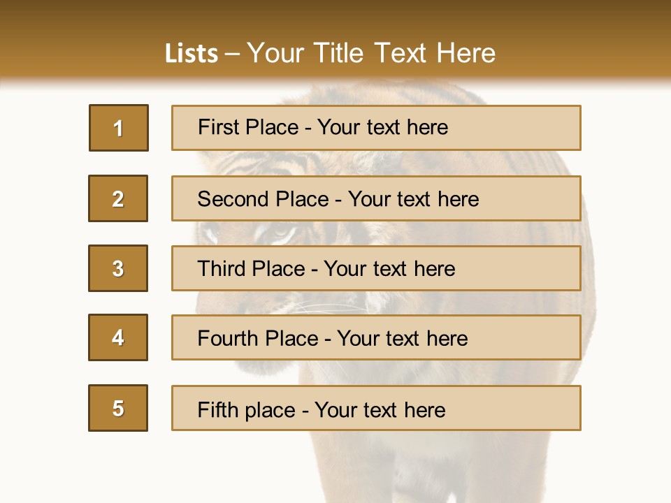 Hunter Furry Cat PowerPoint Template
