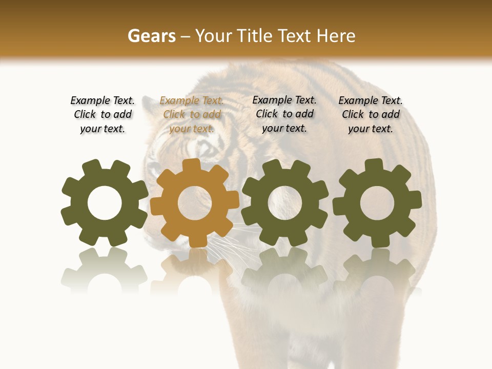 Hunter Furry Cat PowerPoint Template