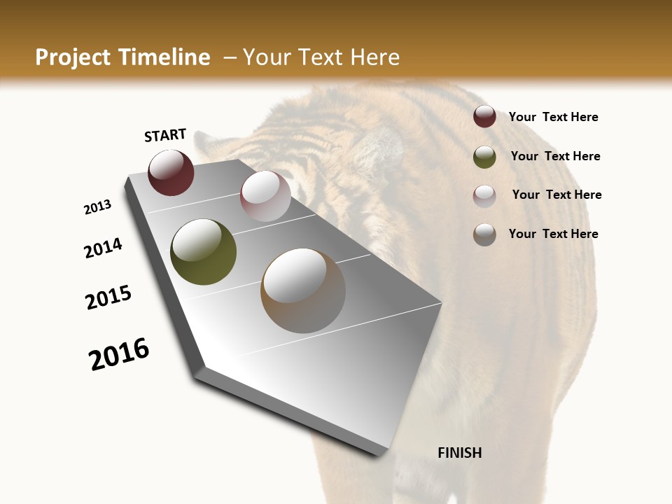 Hunter Furry Cat PowerPoint Template