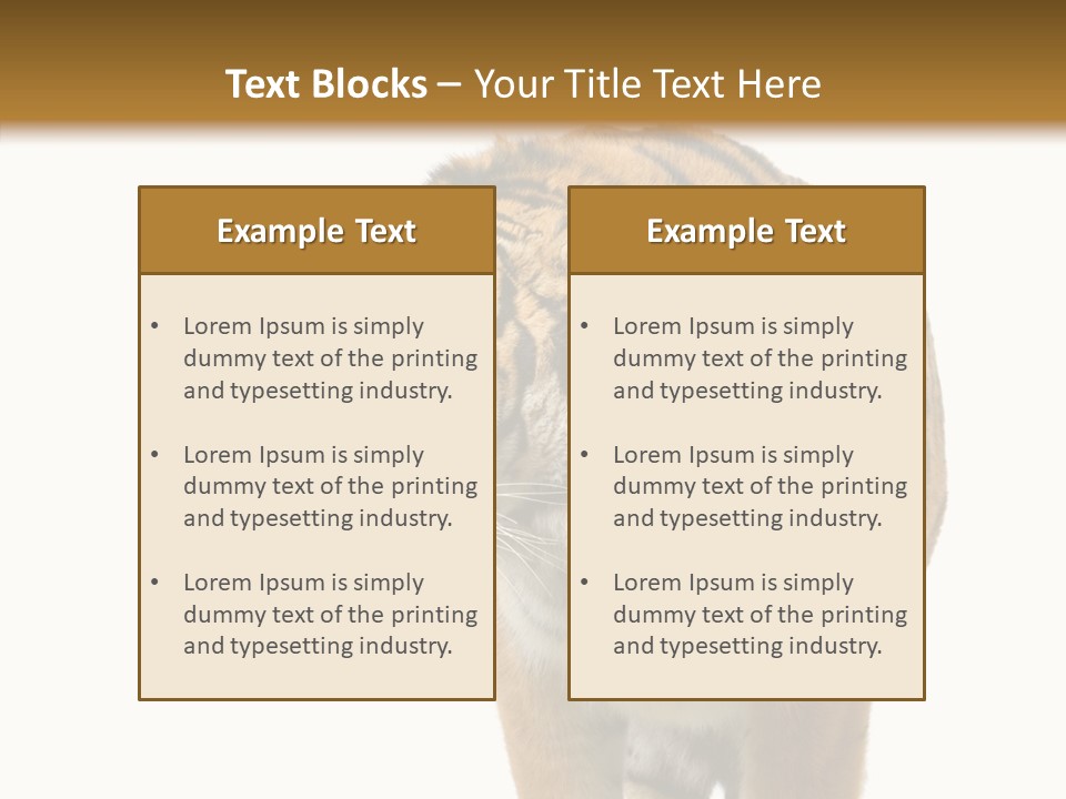 Hunter Furry Cat PowerPoint Template