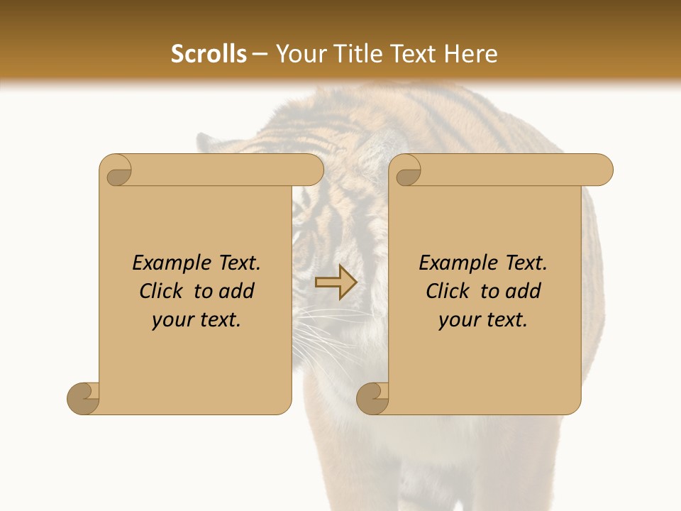 Hunter Furry Cat PowerPoint Template