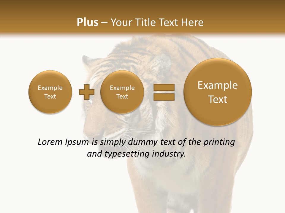 Hunter Furry Cat PowerPoint Template