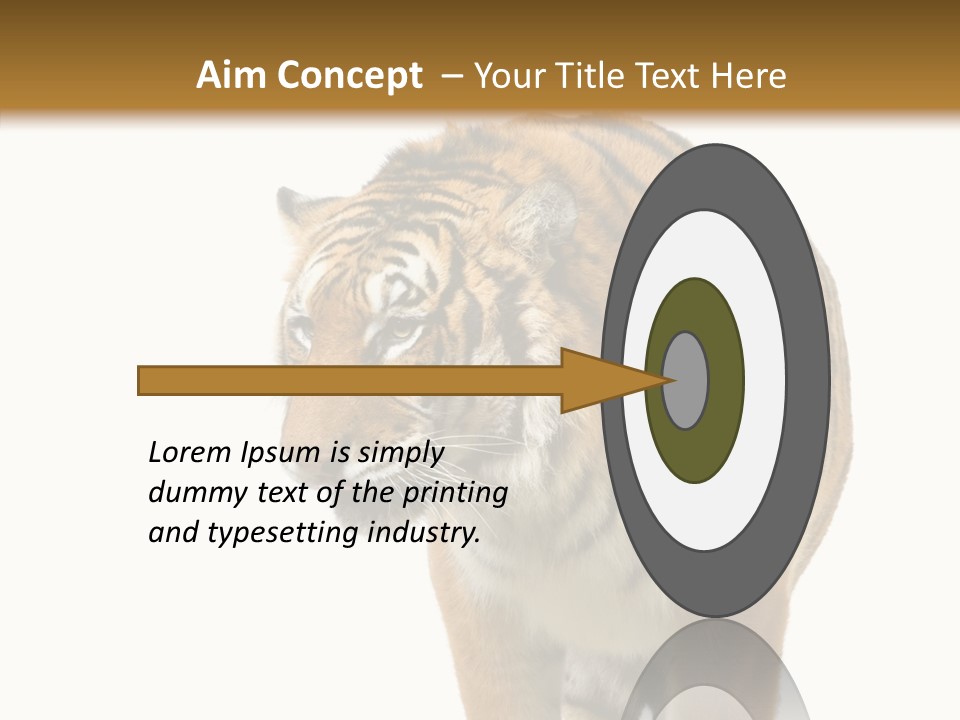 Hunter Furry Cat PowerPoint Template