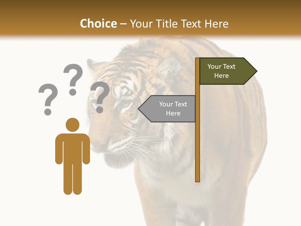 Hunter Furry Cat PowerPoint Template