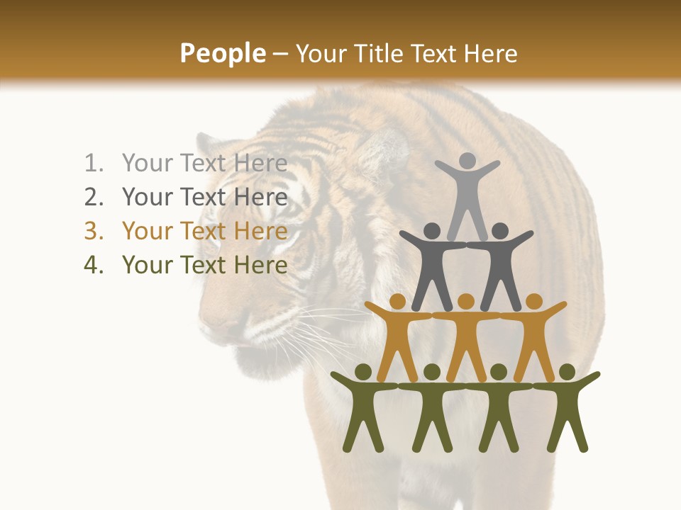 Hunter Furry Cat PowerPoint Template