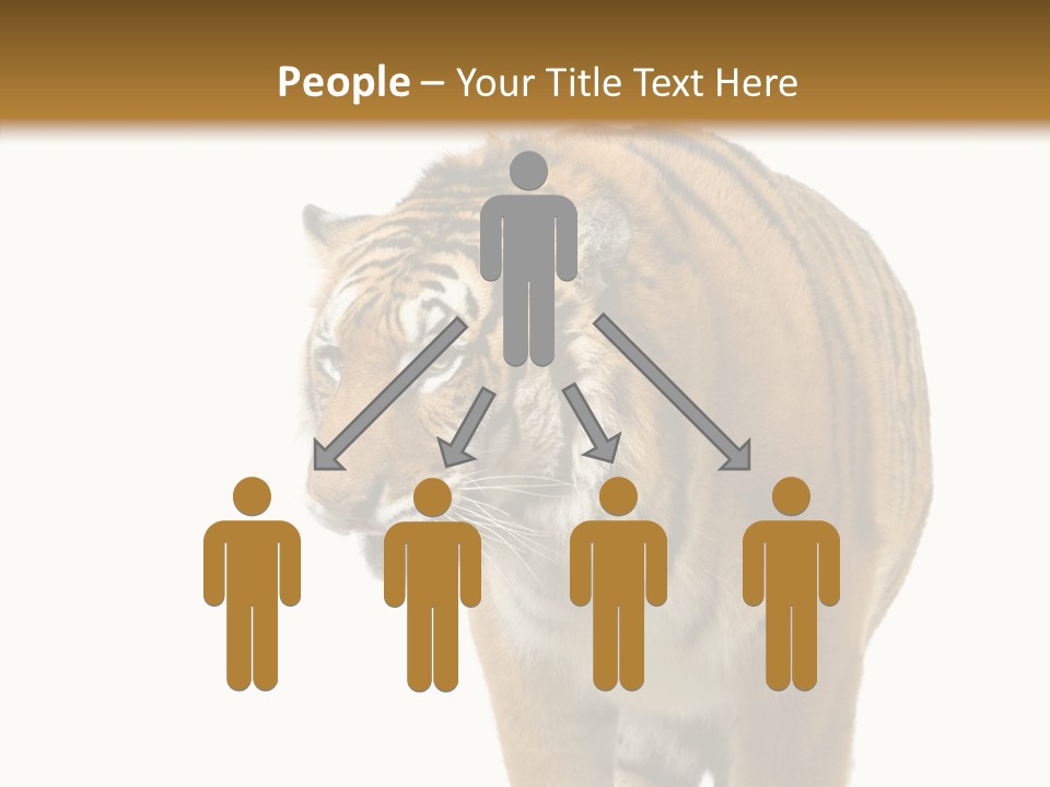 Hunter Furry Cat PowerPoint Template