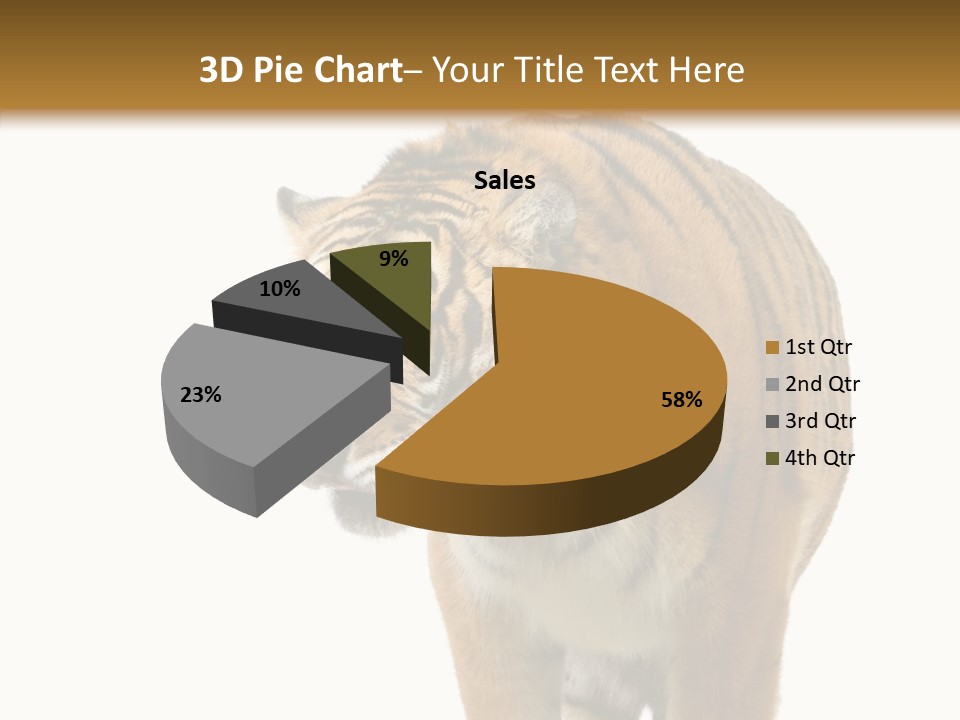 Hunter Furry Cat PowerPoint Template