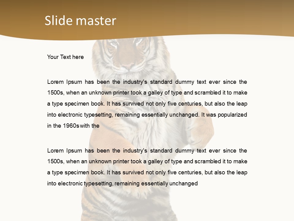 Bengal Awe Wild PowerPoint Template