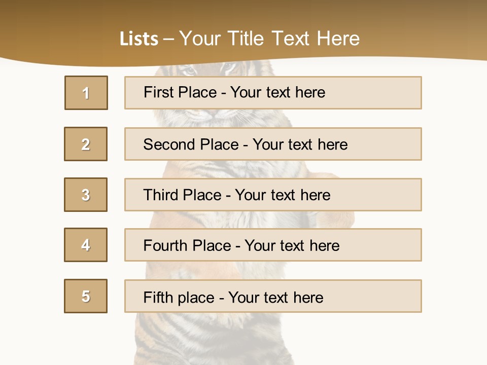 Bengal Awe Wild PowerPoint Template
