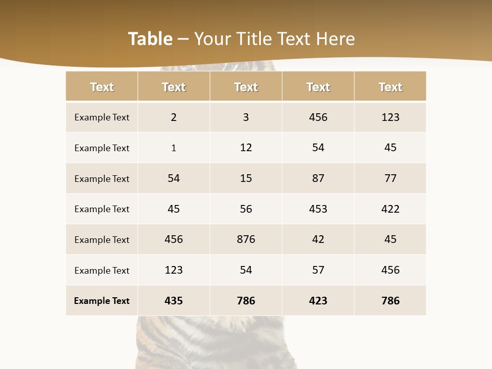 Bengal Awe Wild PowerPoint Template