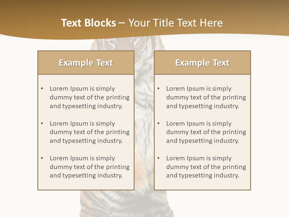 Bengal Awe Wild PowerPoint Template