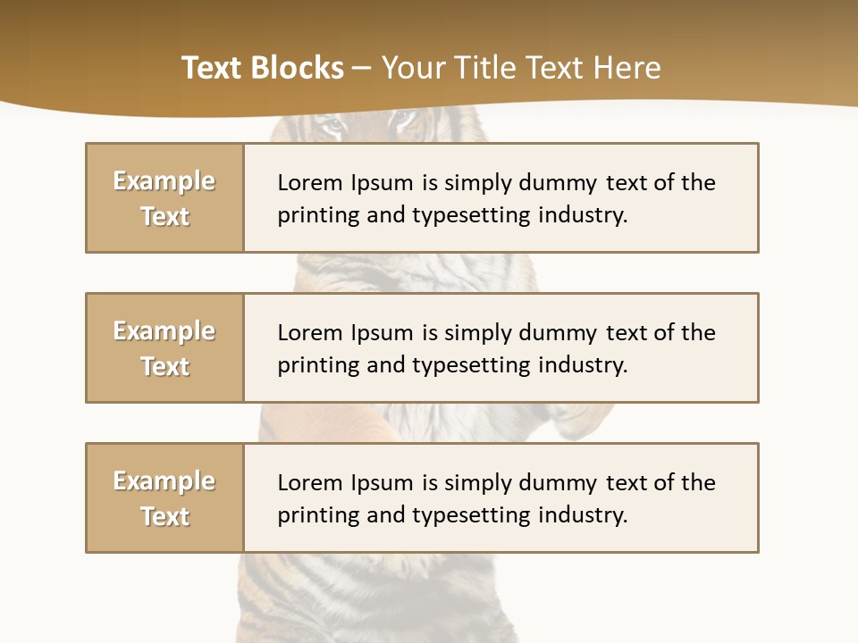 Bengal Awe Wild PowerPoint Template