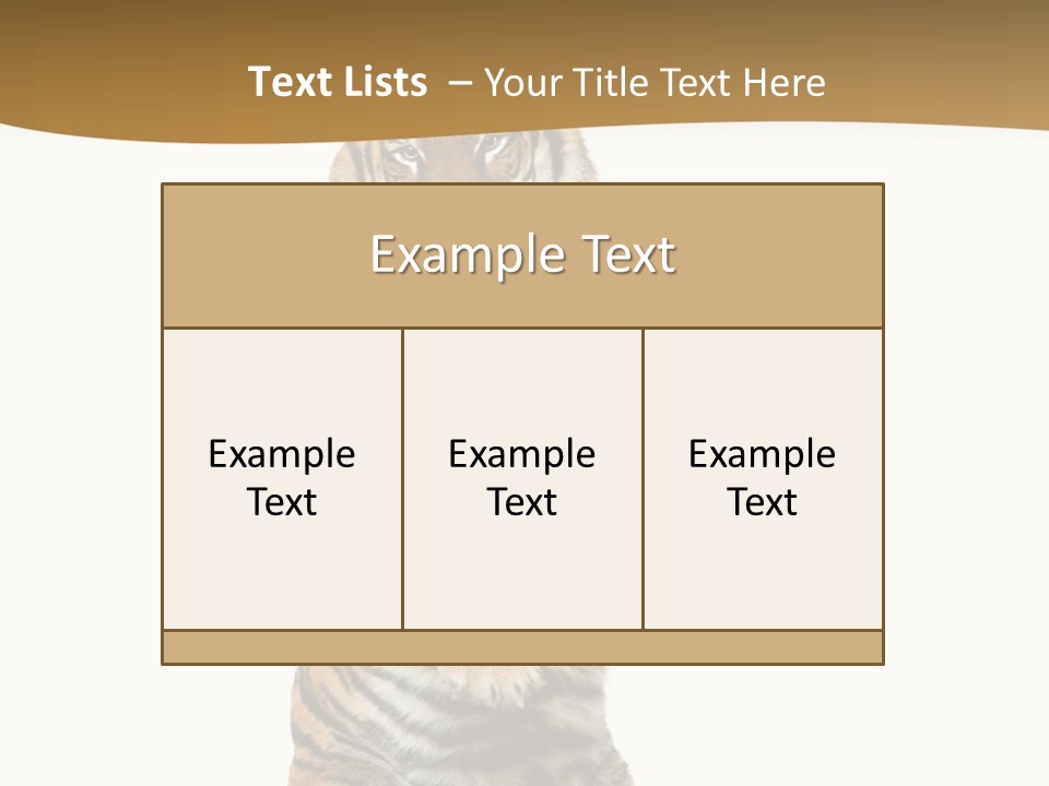 Bengal Awe Wild PowerPoint Template