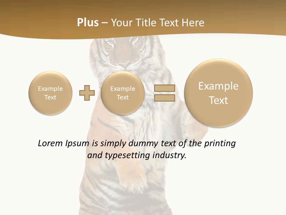 Bengal Awe Wild PowerPoint Template