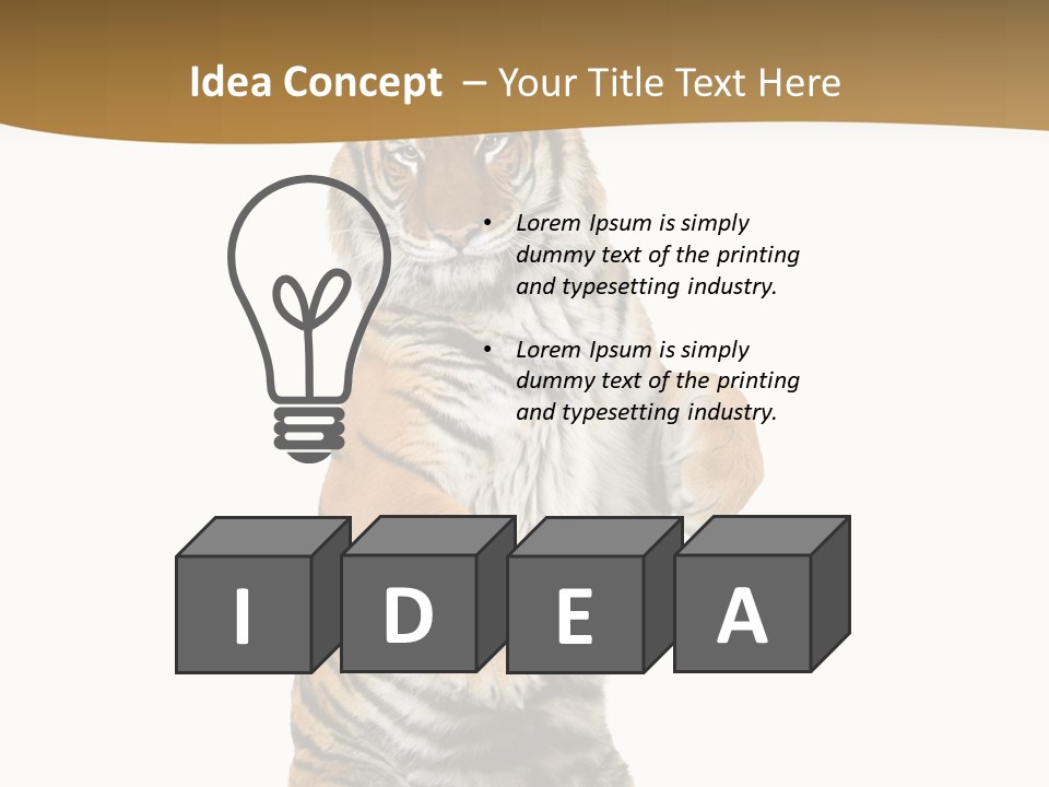 Bengal Awe Wild PowerPoint Template