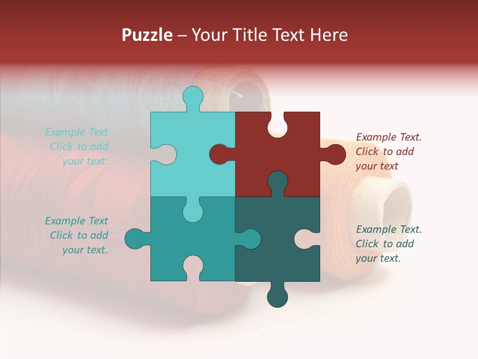 Handiwork Dressmaking Scissors PowerPoint Template