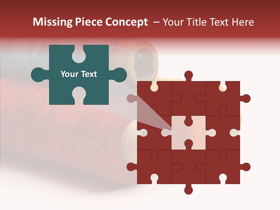 Handiwork Dressmaking Scissors PowerPoint Template