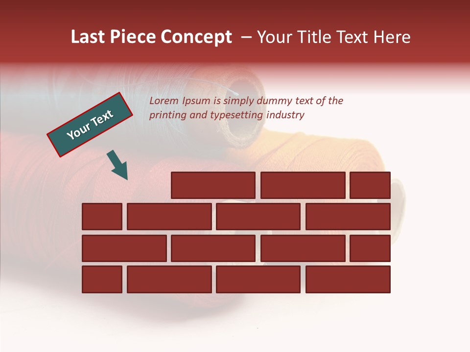 Handiwork Dressmaking Scissors PowerPoint Template