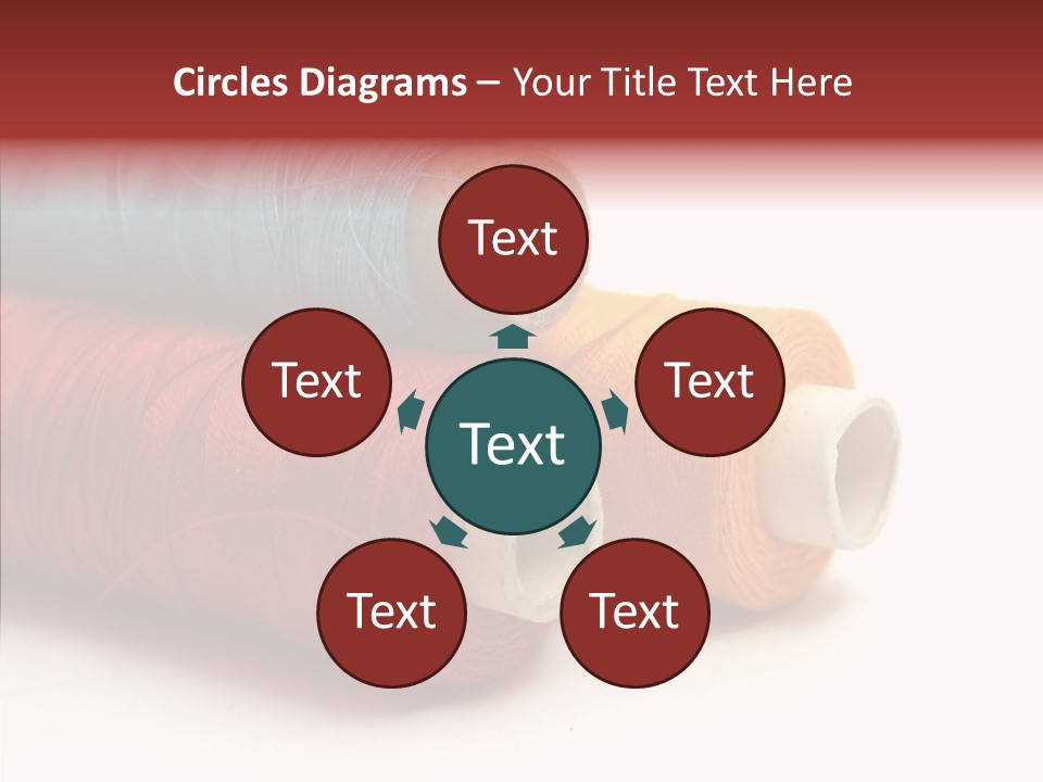 Handiwork Dressmaking Scissors PowerPoint Template