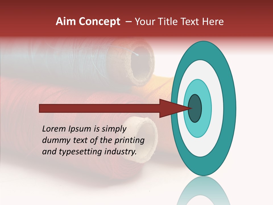 Handiwork Dressmaking Scissors PowerPoint Template