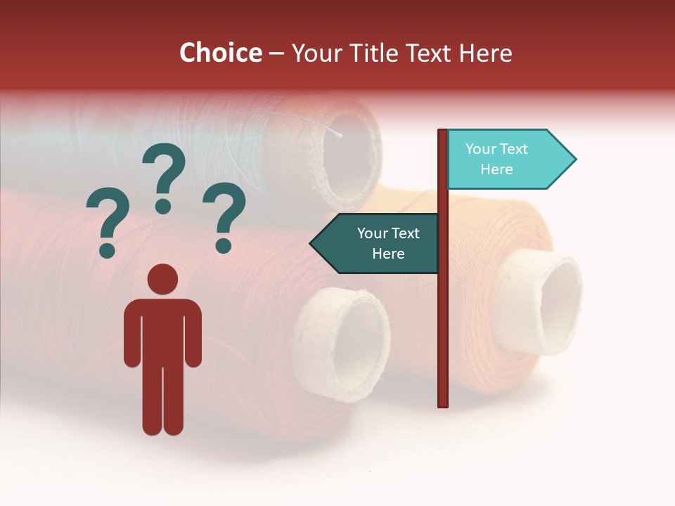 Handiwork Dressmaking Scissors PowerPoint Template